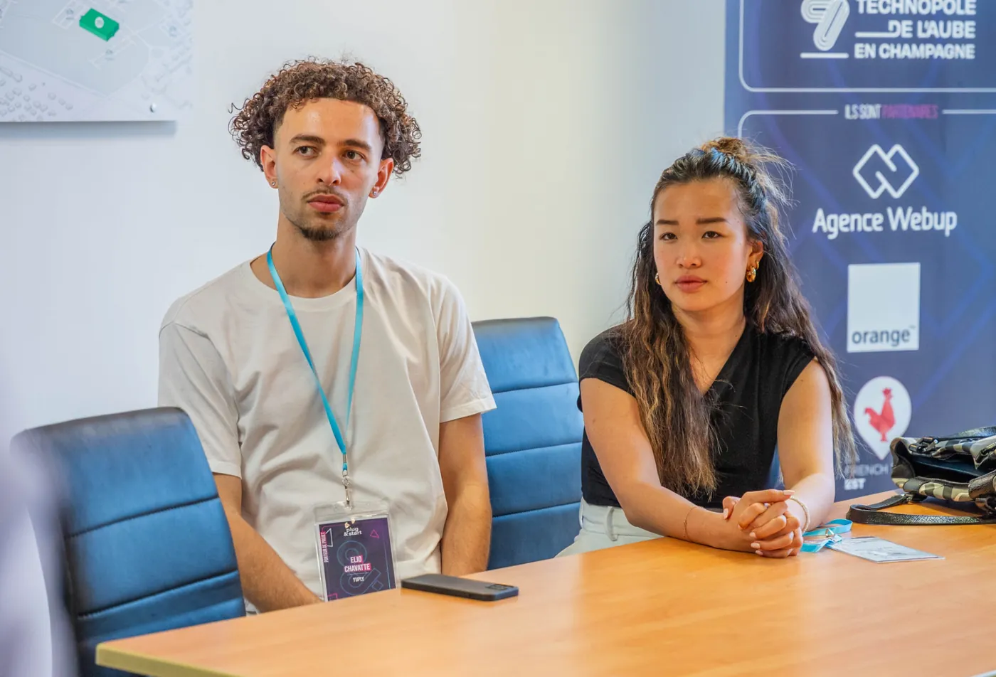 Alexia et Elio, cofondateurs de Yuply, pendant Plug&Start
